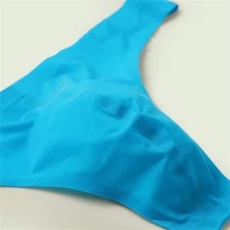 Sexy Mens Seamless Thong Ice Ultra Thin Sports Fitness Bulge Pouch G-s