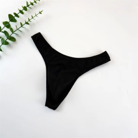 Big Pouch Thong Men Cotton Tangas Sports Running Underwear Seamless Ma