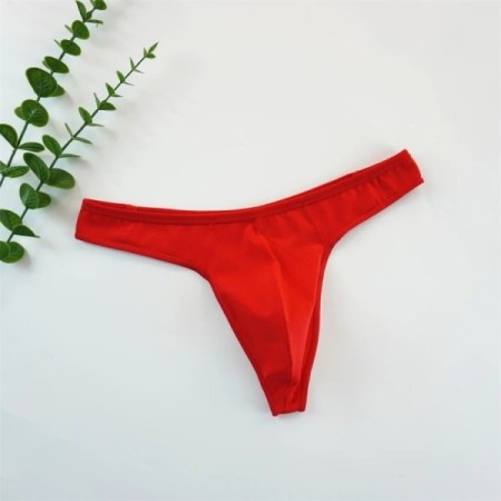 Big Pouch Thong Men Cotton Tangas Sports Running Underwear Seamless Ma