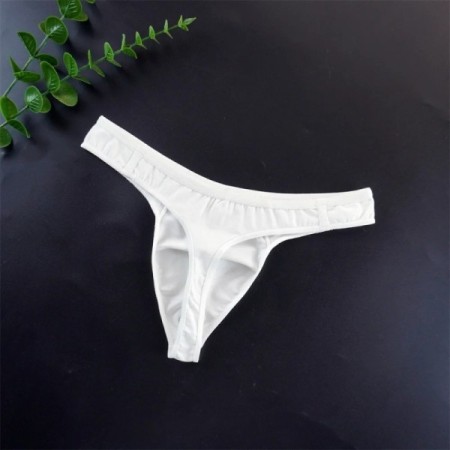 Big Pouch Thong Men Cotton Tangas Sports Running Underwear Seamless Ma