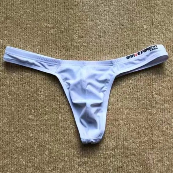 Brave person/ fearless captain men's underwear young low waist sexy silky nylon thong men's T pants