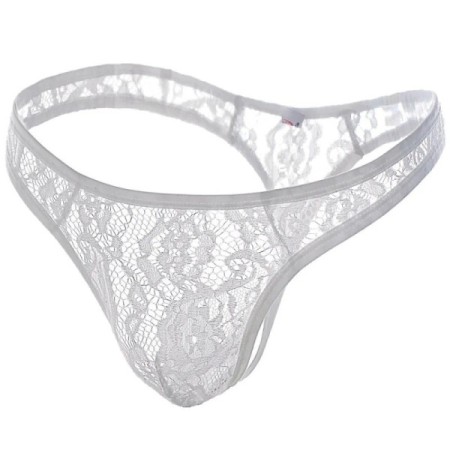 Hollow Out Lace Men Sexy Transparent Thong Underwear See Through Sissy Hollow Out Lace Men Sexy Transparent Thong Underwear See Through Sissy
