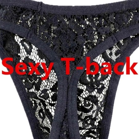 Hollow Out Lace Men Sexy Transparent Thong Underwear See Through Sissy Hollow Out Lace Men Sexy Transparent Thong Underwear See Through Sissy