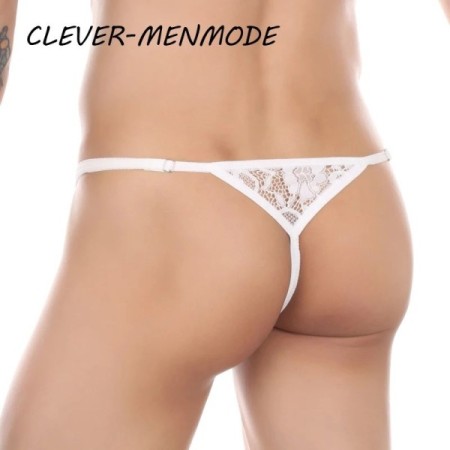 Men's Sexy Lace Thong Side Buckle Adjustable Strap G-String Underwear Men's Sexy Lace Thong Side Buckle Adjustable Strap G-String Underwear