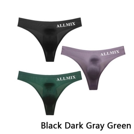 3 PCS Sexy Transparent Underwear Men Thongs Sports Fitness Letter Thin 3 PCS Sexy Transparent Underwear Men Thongs Sports Fitness Letter Thin