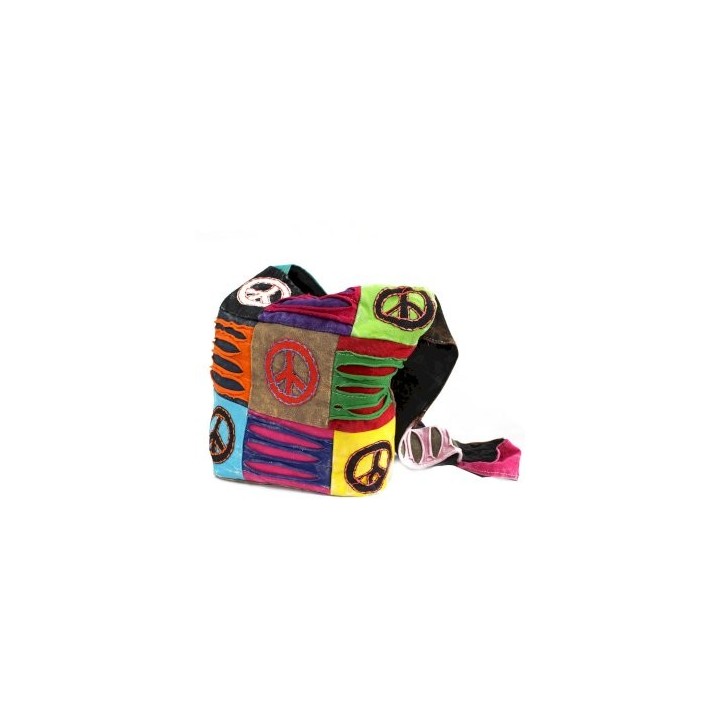 Ethnic Sling Bag - Sand / Peace