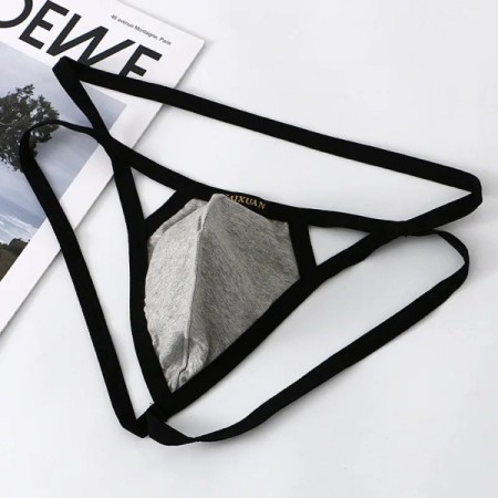 Breathable Knitted Cotton G-String Jockstraps for Men Sexy Thong Under Breathable Knitted Cotton G-String Jockstraps for Men Sexy Thong Under