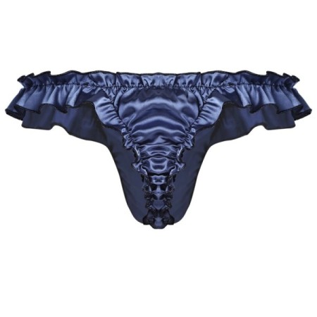 Men's Ruffled Panties Shiny Satin Sissy Lingerie Underwear Exotic G-st Men's Ruffled Panties Shiny Satin Sissy Lingerie Underwear Exotic G-st
