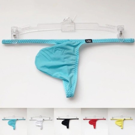 Sexy Men Super Thin Transparent Low-Rise Thong Solid Panties Comfort P Sexy Men Super Thin Transparent Low-Rise Thong Solid Panties Comfort P