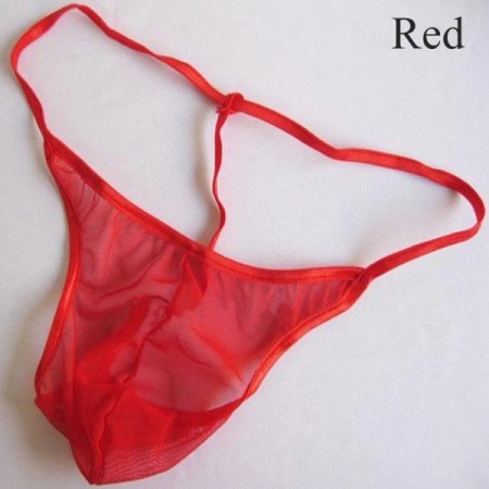 Solid Color Men Net Yarn G-string Shorts Panties Solid Simple Breathab Solid Color Men Net Yarn G-string Shorts Panties Solid Simple Breathab
