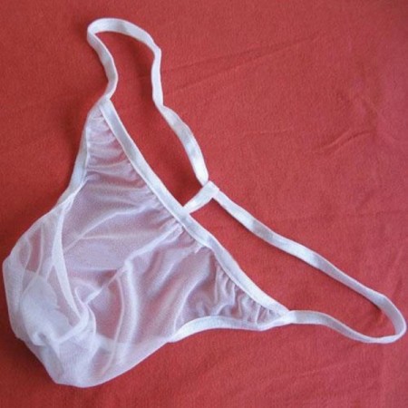 Solid Color Men Net Yarn G-string Shorts Panties Solid Simple Breathab Solid Color Men Net Yarn G-string Shorts Panties Solid Simple Breathab