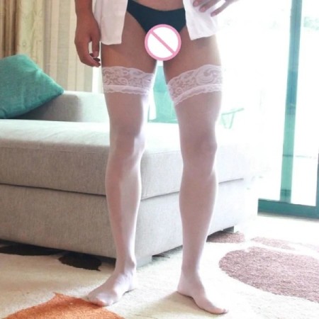 Non-slip Silicone Stockings for Men's Guy Ultra-thin Transparent Silk Non-slip Silicone Stockings for Men's Guy Ultra-thin Transparent Silk
