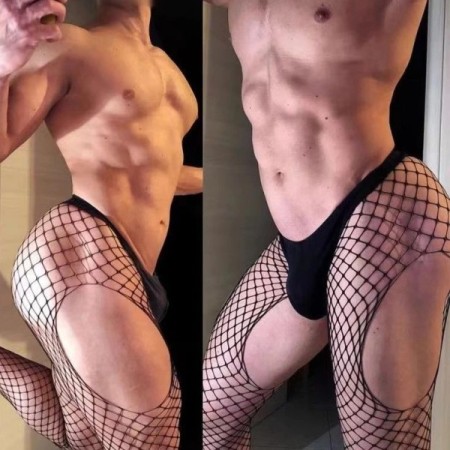 hombre medias Male Crotchless Tights Fashion Man Sexy Lingerie Fishnet hombre medias Male Crotchless Tights Fashion Man Sexy Lingerie Fishnet