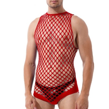 Male Sexy Lingerie Men's Fishnet Bodysuit Hollow Out Underwear Mesh Sl Male Sexy Lingerie Men's Fishnet Bodysuit Hollow Out Underwear Mesh Sl