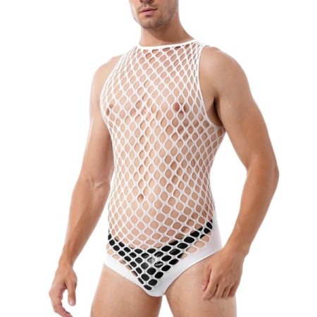 Male Sexy Lingerie Men's Fishnet Bodysuit Hollow Out Underwear Mesh Sl Male Sexy Lingerie Men's Fishnet Bodysuit Hollow Out Underwear Mesh Sl