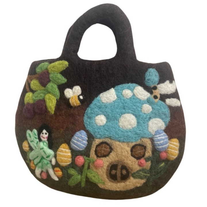 Fairy Garden Felted Bag