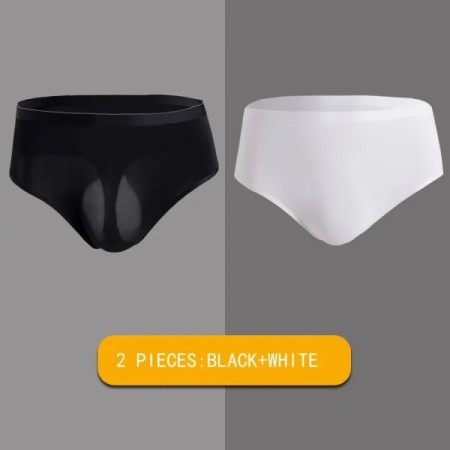 Men's Bikini High Waist Underwear Sexy Ice Silk T-Back G-String Briefs Men's Bikini High Waist Underwear Sexy Ice Silk T-Back G-String Briefs