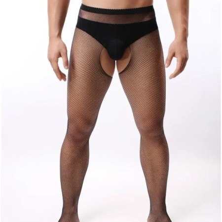 para hombres lenceria Man Fashion Crotchless Tights Sexy Lingerie Fish para hombres lenceria Man Fashion Crotchless Tights Sexy Lingerie Fish