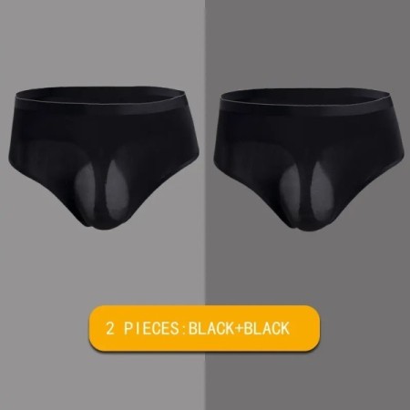 Men's Bikini High Waist Underwear Sexy Ice Silk T-Back G-String Briefs Men's Bikini High Waist Underwear Sexy Ice Silk T-Back G-String Briefs