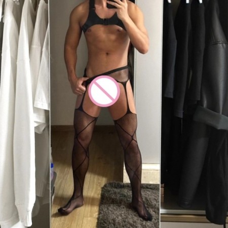 sexy homme Pantyhose Male Lingerie Fishnet Men's Tights Fetish Wear Si sexy homme Pantyhose Male Lingerie Fishnet Men's Tights Fetish Wear Si