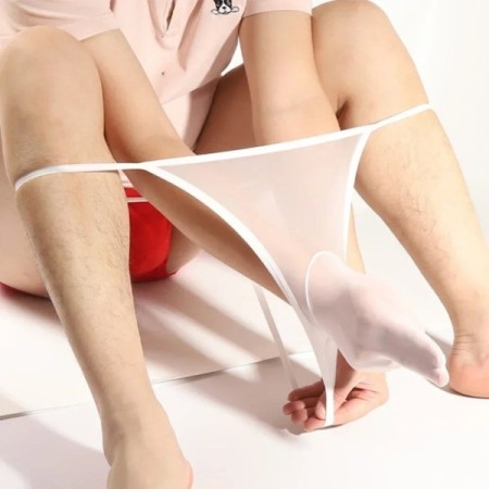New Men Sexy Ultra-thin Seamless Sheer Transparent Elastic Pantyhose P New Men Sexy Ultra-thin Seamless Sheer Transparent Elastic Pantyhose P