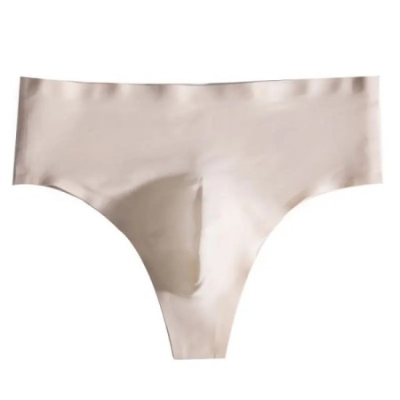 Men's Bikini High Waist Underwear Sexy Ice Silk T-Back G-String Briefs Men's Bikini High Waist Underwear Sexy Ice Silk T-Back G-String Briefs