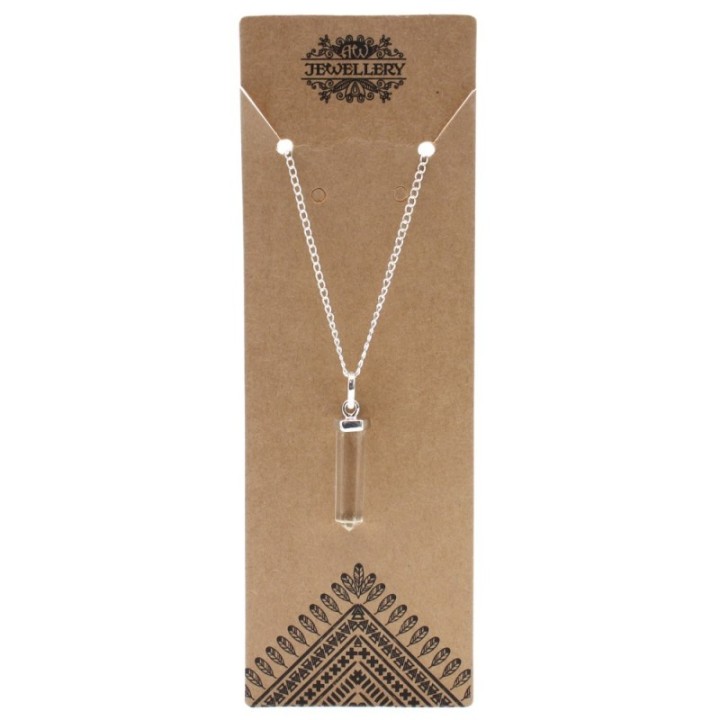 Gemstone Classic Point Pendant - Rock Quartz