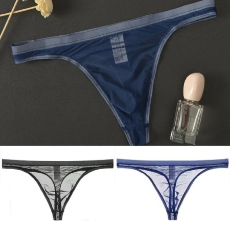 Men's panties Sheer Mesh Ultrathin Ice Silk Thongs for Men Breathable Men's panties Sheer Mesh Ultrathin Ice Silk Thongs for Men Breathable