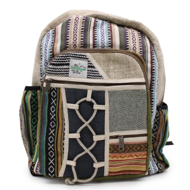 Large Backpack - Rope & Pockets Style