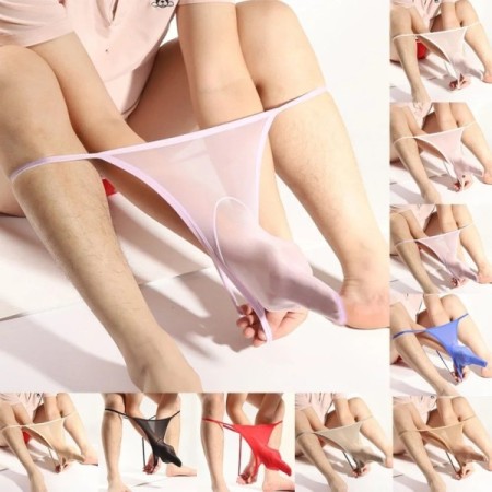 Mens Seamless Underwear Long sexy lingerie Stretch Pantyhose Panties L Mens Seamless Underwear Long sexy lingerie Stretch Pantyhose Panties L