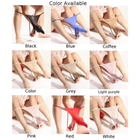 Mens Seamless Underwear Long sexy lingerie Stretch Pantyhose Panties L Mens Seamless Underwear Long sexy lingerie Stretch Pantyhose Panties L