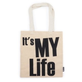 Iconic Basic Tote Bag - IT's MY LIFE - Natural 4oz