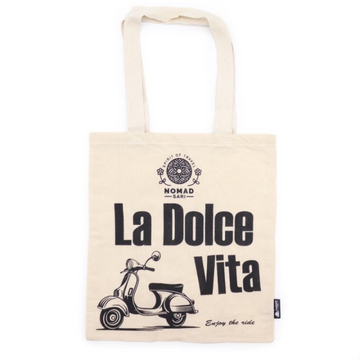 Iconic Basic Tote Bag - La Dolce Vita - Natural 4oz