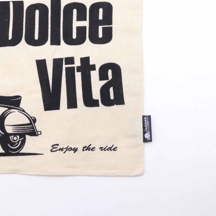 Iconic Basic Tote Bag - La Dolce Vita - Natural 4oz