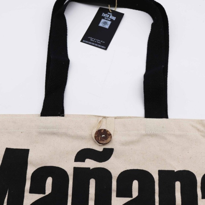 Iconic Classic Tote Bag - Ma├▒ana Ma├▒ana - Natural 10oz