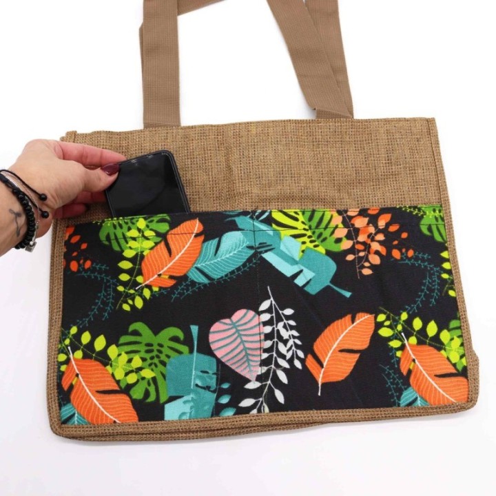 Tropical Market Shopping Bag - (assorted designs) - 40x30x9cm