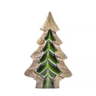 Lost in the Forrest - Small Tree in a Tree Wooden Decoration - 15x10cm