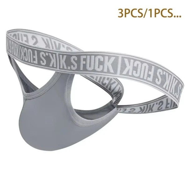 3pcs/1pcs Men's Sexy Jockstrap Panties Elastic Low-Rise Comfortable Underpants - Breathable Man Briefs