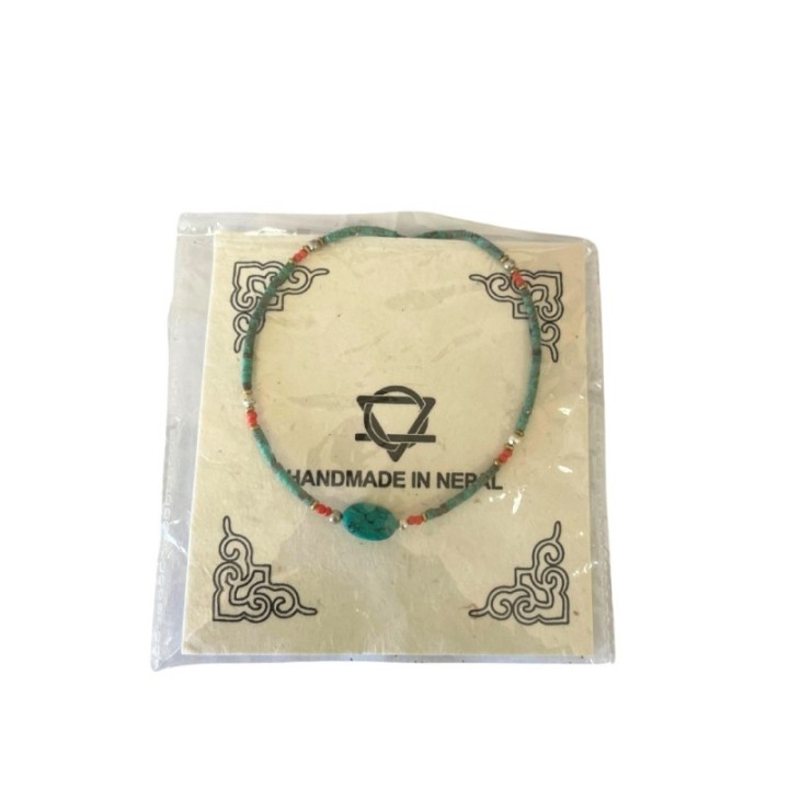 Nepalese Extra Fine Gem Necklace - Turquoise Stone & Beads