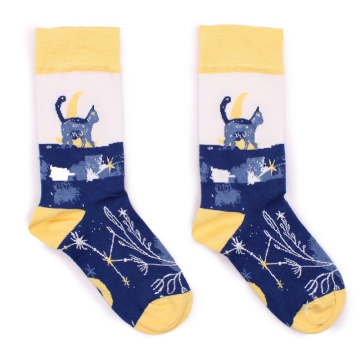 Hop Hare Bamboo Socks S/M - Psychedelic Evil Eye
