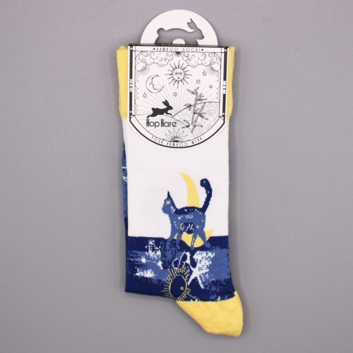 Hop Hare Bamboo Socks S/M - Psychedelic Evil Eye