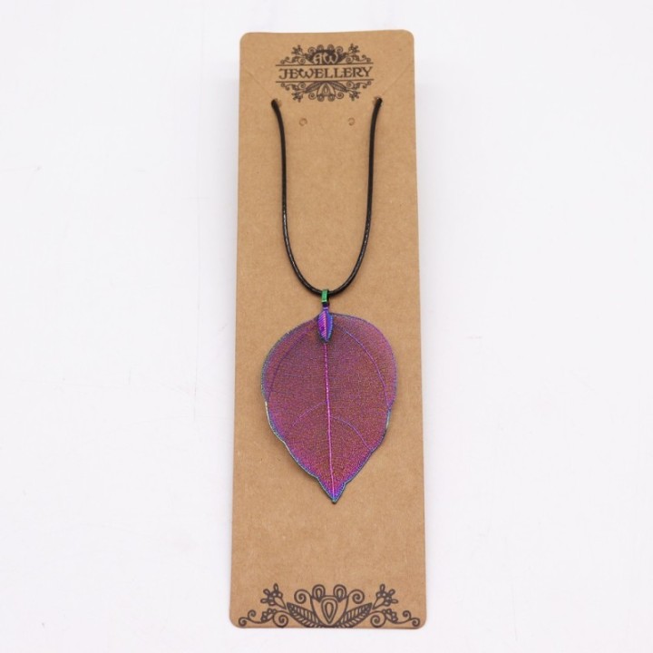 Necklace - Bravery Leaf - Multicoloured