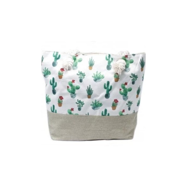 Rope Handle Bag - Mini Cactus