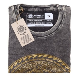 Small Stone Washed T-Shirt - Chakra - Dark Grey