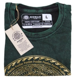 Large Stone Washed T-Shirt - Chakra - Green