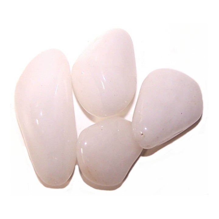 L Tumble Stones - Quartz Snow