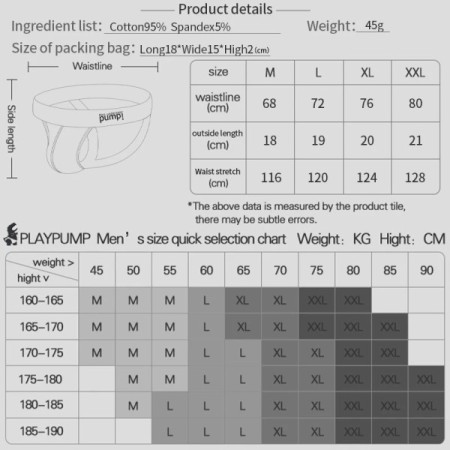 1/2/3/4 PCS Men Underwear Stripes Gay Independent U-shaped Men's Jocks 1/2/3/4 PCS Men Underwear Stripes Gay Independent U-shaped Men's Jocks