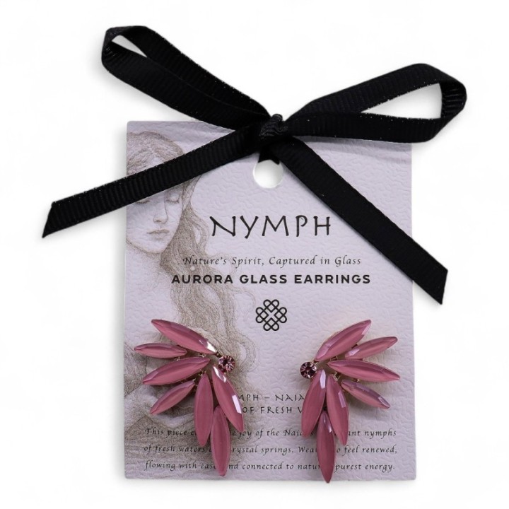 Soft Pink - Vintage Glass - Faries - Earrings