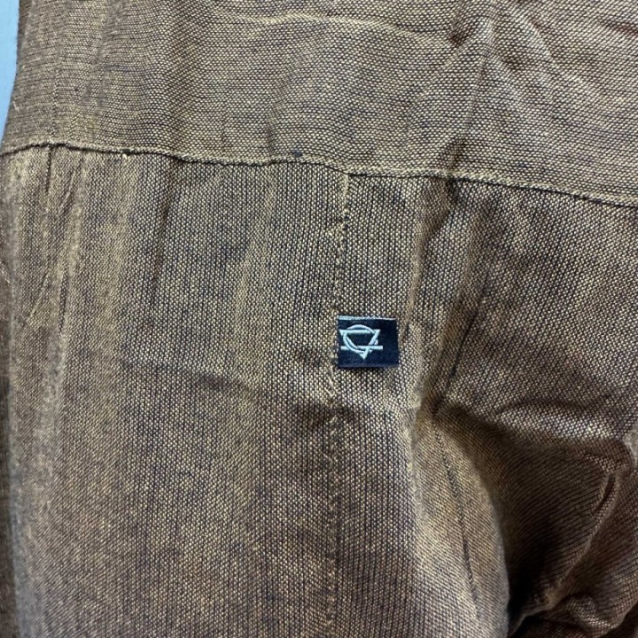 Yoga and Festival Pants - Thai Fisherman  Mandala Mantra on Orange