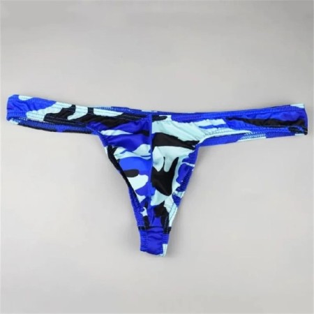 Personality Camouflage Thong for Men Print Low Rise Pouch G-string Und Personality Camouflage Thong for Men Print Low Rise Pouch G-string Und